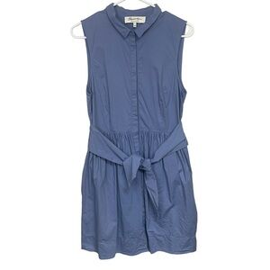 Elizabeth Klein Anthropologie Blue Sleeveless Dress 10